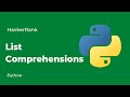Python HackerRank Solutions: List Comprehensions