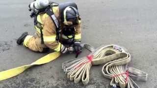 2 person engine company extended attack using a dead lay vs preconnect. This was the first attempt.