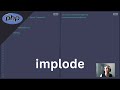 PHP implode - Basic PHP Tutorial on implode Method
