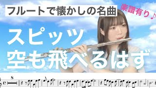 【フルート】空も飛べるはず〜スピッツ〜【楽譜有り】