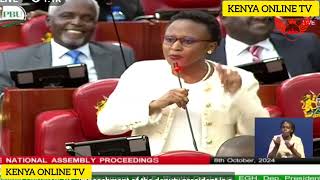 WATCH ANN NJERI KIRINYAGA WOMAN REP HILARIOUS REACTION IN PARLIAMENT OVER GACHAGUA IMPEACHMENT