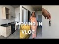 MOVING IN VLOG: Empty Apartment tour | unpacking our things | New curtains | South African YouTuber