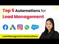 Top 5 Automations for Lead Management using Pabbly Connect