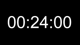 24 Minutes Silent Count Up Timer