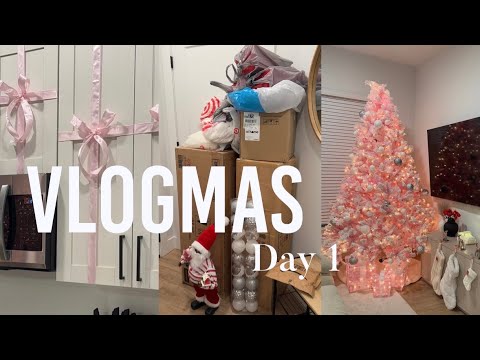 Vlogmas Day 1 Decorating My Apartment Youtube