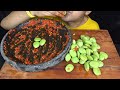 asmr mukbang 1 kg pete sambal terasi cabe setan