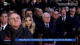 Maurizio Costanzo, l'ultimo saluto a Roma - La vita in diretta 28/02/2023