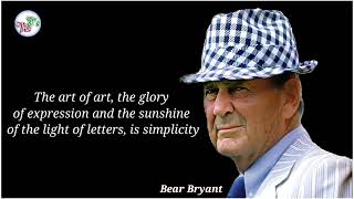 Find Inspiration and Motivation with the Best Bear Bryant Inspirational Quotes Video