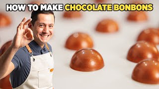 SUPER CREAMY DARK CHOCOLATE BONBON RECIPE BY CHRISTOPHE RULL