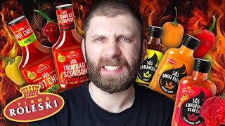 Jak OSTRE są sosy ROLESKI?! | Test Habanero, Ghost Pepper \u0026 Carolina Reaper