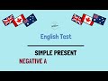 Simple Present Grammar Negative and Interrogative English Test l Prof William de Andrade