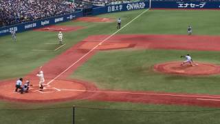 高校野球西東京大会決勝戦、清宮幸太郎の第三打席