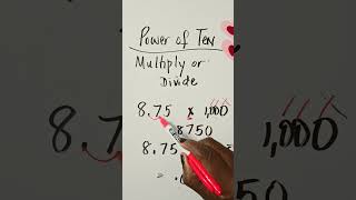 Multiplying and Divide by Power of Ten