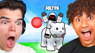 FOLTYN Teaches Me BLADE BALL! (Roblox)