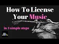 How To License Your Music | a beginner's guide