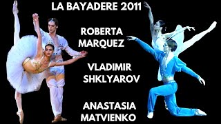 Vladimir Shklyarov & Royal Ballet's Roberta Marquez with Anastasia Matvienko in La Bayadere 2011