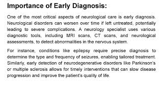 The Role of a Neurology Specialist in Treating Neurological Disorders