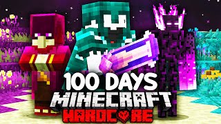 I Survived 100 Days in the Custom END in Minecraft...