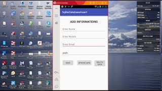 Yash Softech Tutorials. how to DELETE data in SQLITE DATABASE .part four.