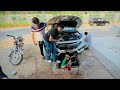 Ali ko car mechanic bna deya 😳 || ye kya ho gaya hamari car ko 🥺|| Anas bhai ko papa se mar pari 😭||