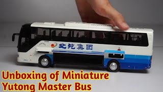 UNBOXING OF MINIATURE YUTONG MASTER BUS