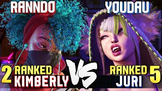 Ranndo (#2 Ranked Kimberly) vs Youdau (#5 Ranked Juri) STREET FIGHTER 6 Showdown!