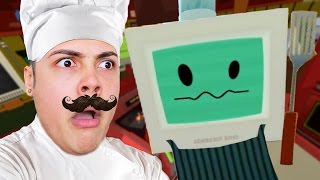 HOW TO COOK FOOD IN VIRTUAL REALITY 🍔🍗🍟 !!! - Gourmet Chef (Job Simulator HTC VIVE)