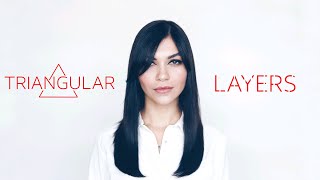 TRIANGULAR LAYERS HAIRCUT from BASIC COURSE FOR HAIRDRESSERS - NIKITOCHKIN