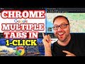 1-CLICK to Multiple Tabs in GOOGLE CHROME - Tab Resize Extension