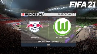 RB LEIPZIG vs. VFL  WOLFSBURG - BUNDESLIGA - FIFA 21 (FULL GAMEPLAY)