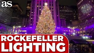 ROCKEFELLER CENTER'S CHRISTMAS TREE: lighting CEREMONY in NEW YORK CITY