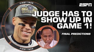 Stephen A.'s FINAL PREDICTIONS for Yankees-Dodgers in 2024 World Series | First Take