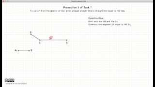 Euclid's Elements Book 1 - Proposition 3