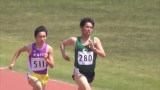 群馬県高校総体2017 西部地区予選会 男子1500m1組