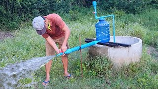 Pressure pump | Amazing idea to make free energy water pump from deep well no need electricity #pipe