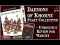 WARCRY DAEMONS OF KHORNE START COLLECTING SET UNBOXING REVIEW - FOR WARHAMMER - With Warcry Cards