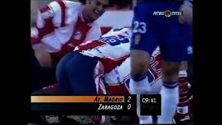 1999/00.- Atlético Madrid 2 Vs. Real Zaragoza 2 (Liga - Jª 23)