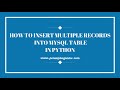 How to insert record into MySQL Table in python (Python programming with MySQL  Tutorial)