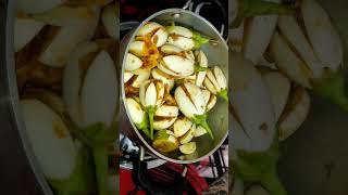 white eggplant Recipe | White Brinjal | White Baingan Recipe #shorts #shortsfeed सफेद मसाला बैगन