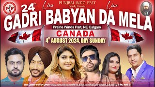 🔴[LIVE] AMAN ROZI, HARINDER SANDHU | 24th GADRI BABYAN DA MELA | NE Calgary | Canada | 04 Aug 2024