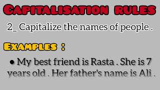 Punctuation Notes | Capitalization Rules #learnenglish #englishlanguage #punctuation
