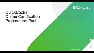 2022 QuickBooks Online Certification Exam Prep Training Part 1