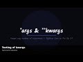 **Python *args and kwargs Explained (Accept ANY Number of Arguments)