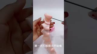 Handmade 手工diy 絲帶玫瑰 女神節禮物