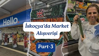 İskoçya’da Market Alışverişi VLog Part-3 Dondurulmuş Gıda Detarjan Kozmetik Kıyafet Living in the UK