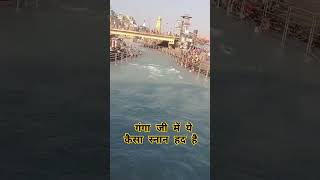 गंगा जी में ये कैसा स्नान हद है #gangajiharidwar #shortsfeed #gang #ganga #trendingshorts #