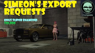 Simeon's Export Requests | GTA Online