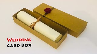 How To Make Wedding Card Box | Handmade Wedding Card Ideas | Simple Wedding Invitation Box |  463