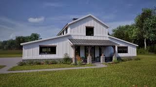 EXCLUSIVE BARN HOUSE PLAN 2080-00001 WITH INTERIOR