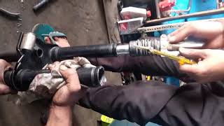 HONDA NAVI FRONT FORK  ASSEMBLY PROBLEM BS4 REPAIRING..